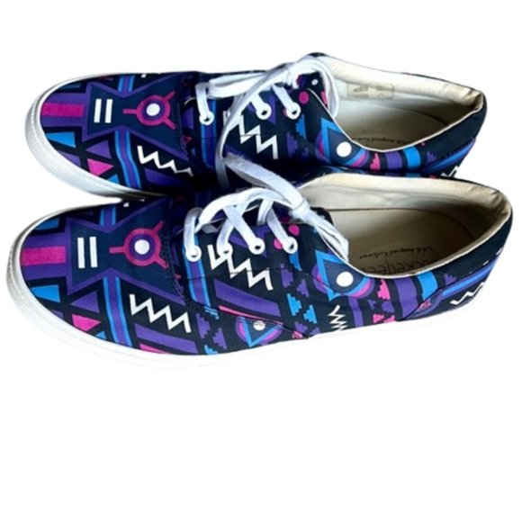 Bucketfeet Cosmos 2 Lace Up Canvas Sneakers Purple/Black - EU 41/US 10 - Picture 6 of 14